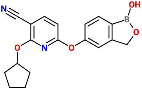 (图片) MC080129 2-Cyclopentyloxy-6-(OH-benzoxaborolyloxy)-3-pyridine-CN